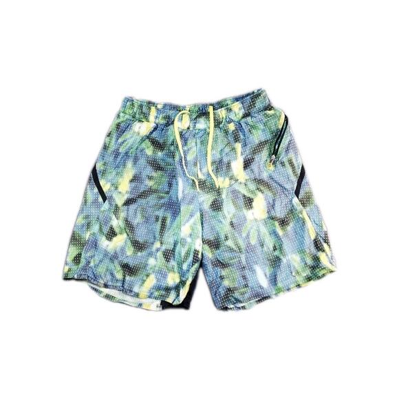 Lululemon Other - Lululemon Men’s Size M Rare Surge Short Lined Bricollage Military Green Gym Za1